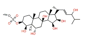 (22E)-5a-Cholest-22-en-3b,4b,6a,8,15b,16b,24-heptol 3-sulfate
